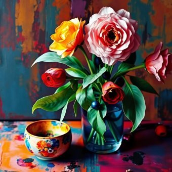 Digital Art "Still Life" by digital artist Tharani Jaiprakash at Jose Art Gallery