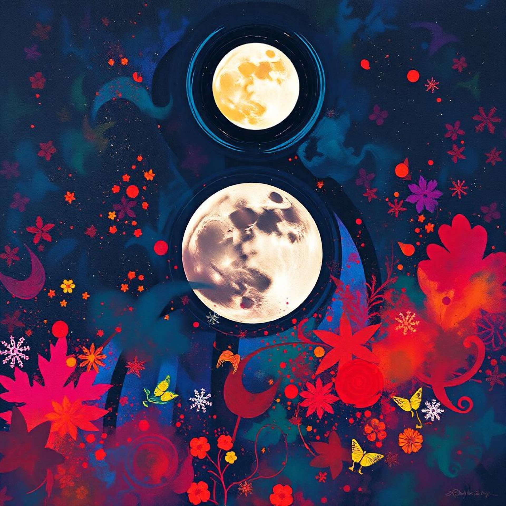 Moons Digital Art - Tharani Jaiprakash - Jose Art Gallery