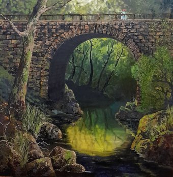 Oil painting Old Bridge