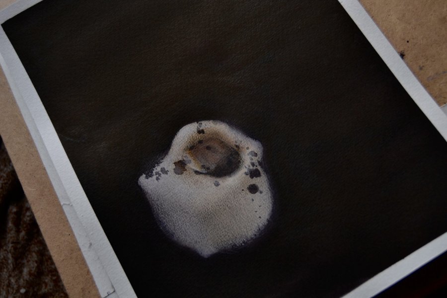 Additional view 1: Contemporary Art Still-Life Painting 20/20 - Original Watercolour P by painter Mysterious Easel watercolor paper 