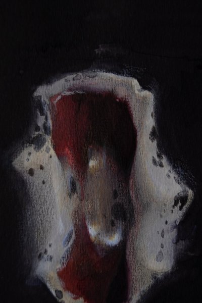 Additional view 1: Surrealism Still-Life Painting 21/20 - Original painting by painter Mysterious Easel watercolor paper 