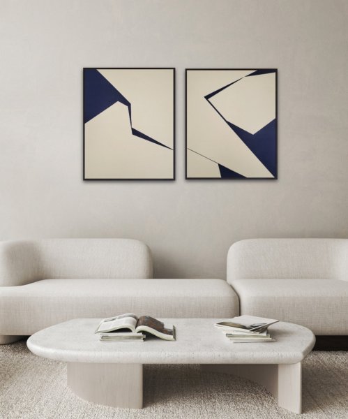 Image supplémentaire 6: Minimalisme Intérieur Peinture "Divergence 1", peintre Veronika Obushikhina acrylique toile 