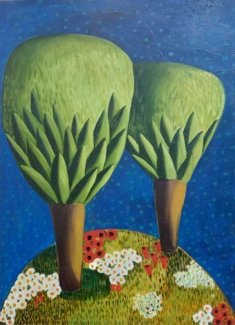 Живопись "Весенний пейзаж", живописец Irinka Sichinava масло холст в Jose Art Gallery