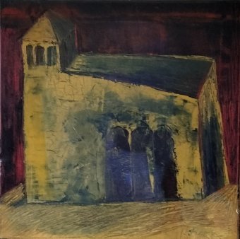 Живопись "Древняя церковь 2", живописец Irinka Sichinava масло холст в Jose Art Gallery