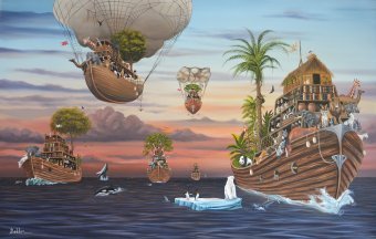 Живопись "Новая Эра", живописец Бэклан Кызылчай масло холст в Jose Art Gallery