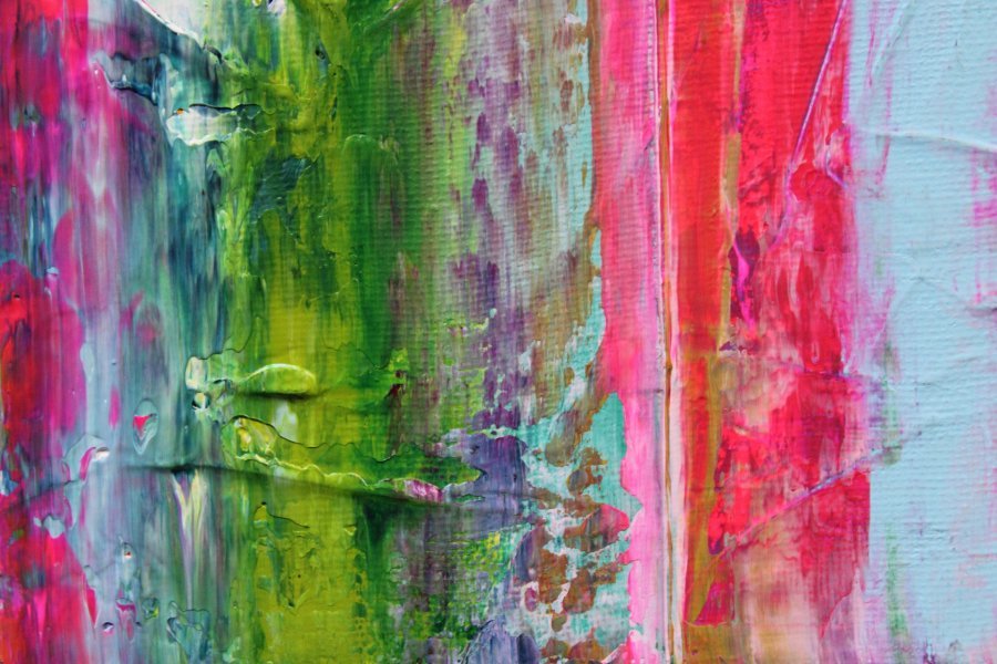 Additional view 2: Abstract Interior Painting Verticool IV by painter Vinet-Larente acrylic canvas 