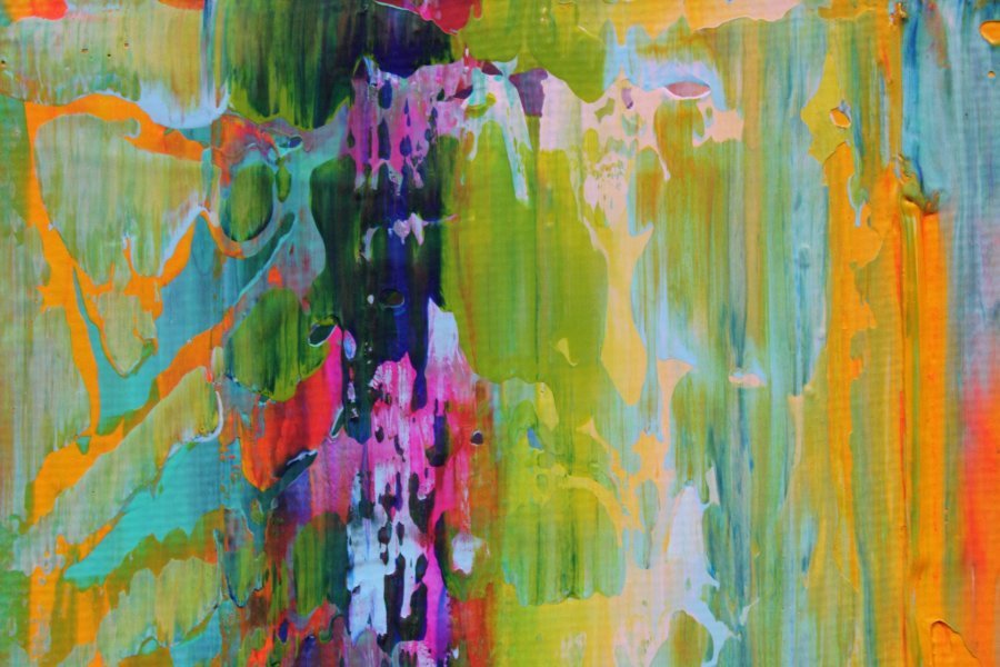 Additional view 2: Abstract Interior Painting Verticool VII by painter Vinet-Larente acrylic canvas 