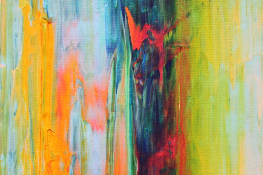 Additional view 3: Abstract Interior Painting Verticool VII by painter Vinet-Larente acrylic canvas 