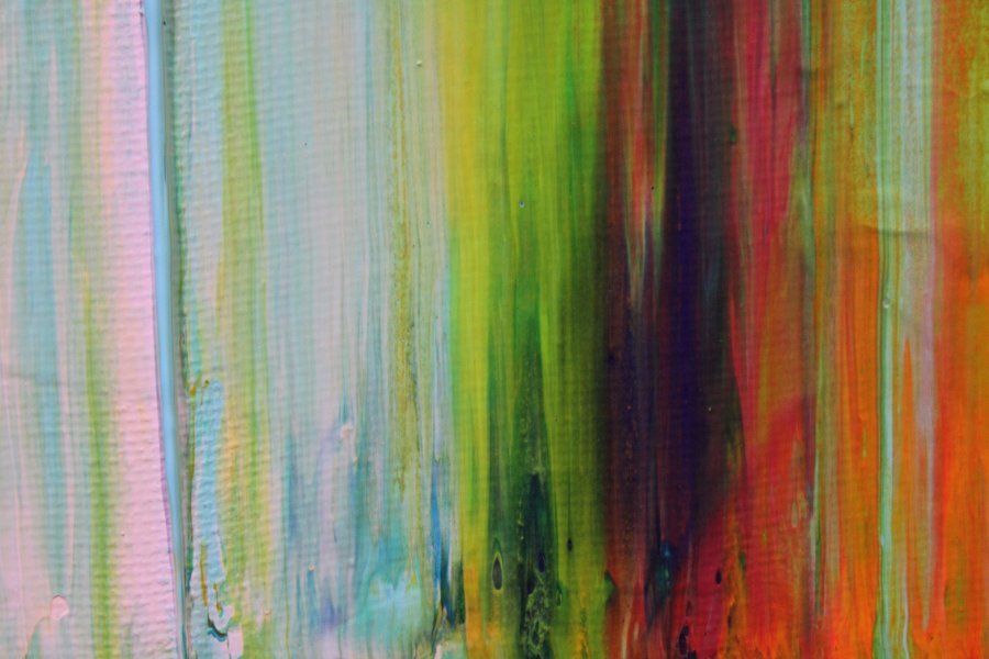 Additional view 5: Abstract Interior Painting Verticool VII by painter Vinet-Larente acrylic canvas 