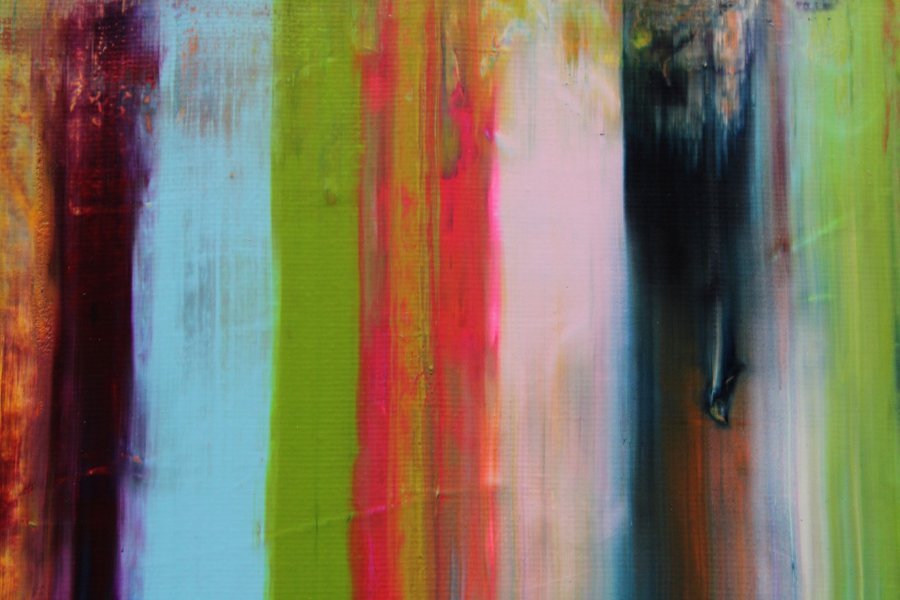 Additional view 3: Abstract Interior Painting Verticool VIII by painter Vinet-Larente acrylic canvas 