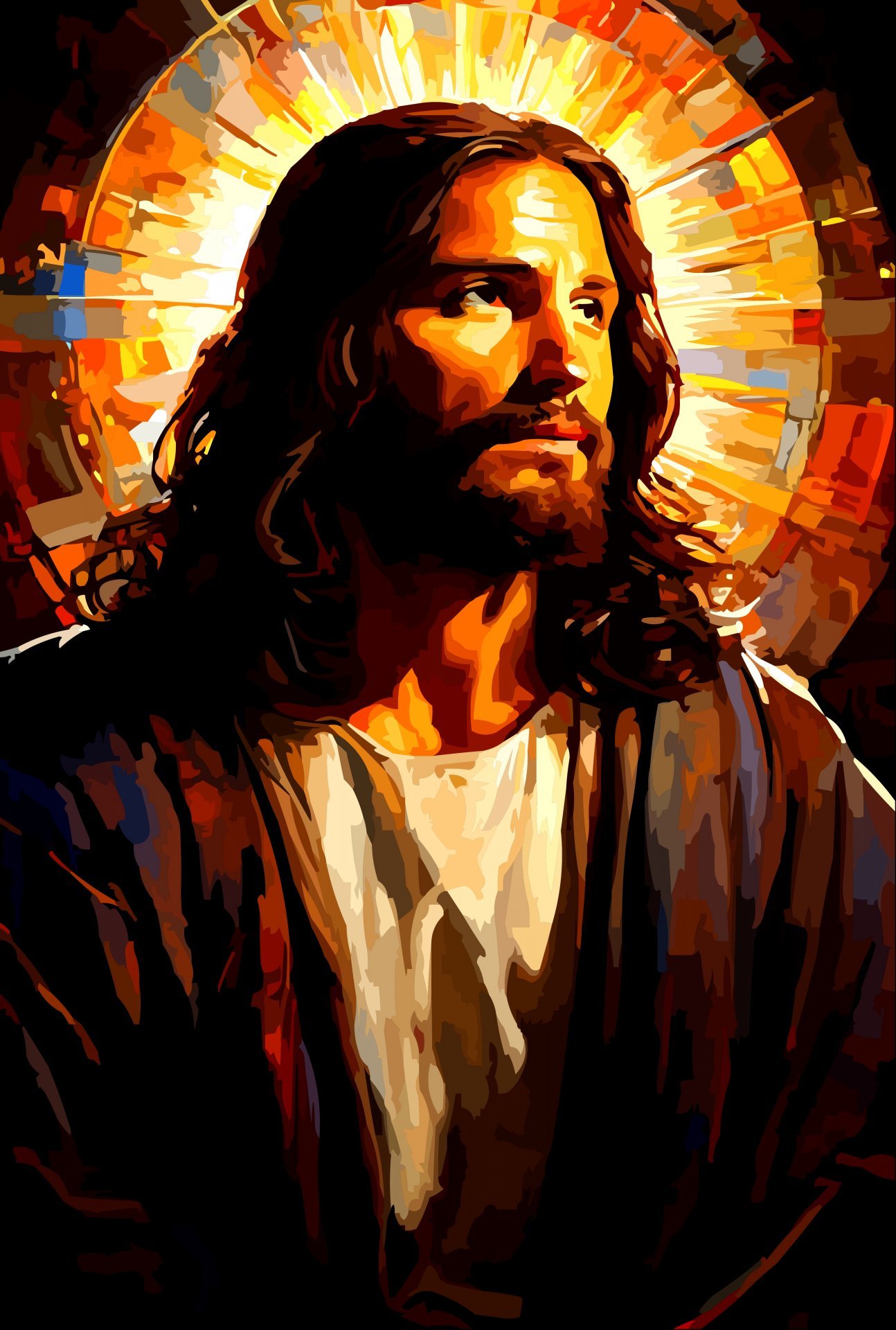 Jesus Christ Spiritual Art - Jose Art Gallery