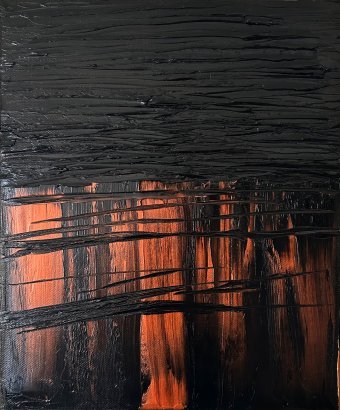 Peinture "Magie du contraste du Nord", peintre Marina Gorbachova huile toile à la Jose Art Gallery