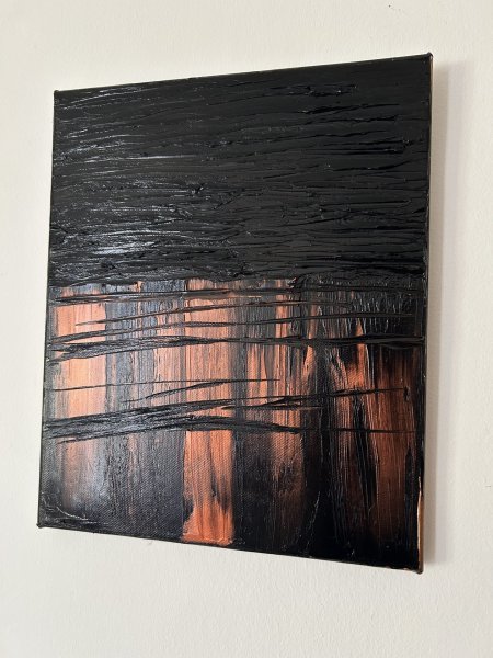 Image supplémentaire 3: Minimalisme Intérieur Peinture "Magie du contraste du Nord", peintre Marina Gorbachova huile toile 