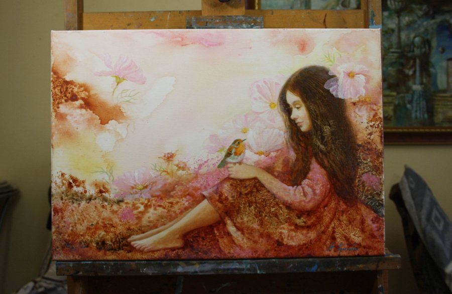 Dialogue Painting by Anna Dobrodij - Jose Art Gallery