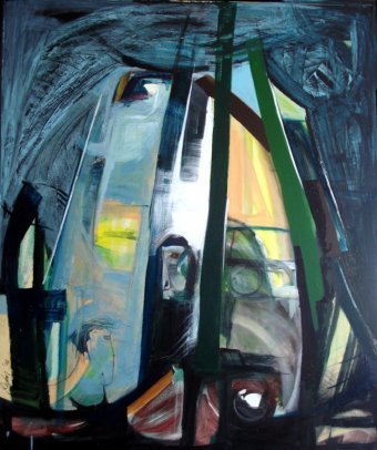 Painting "Coast" by painter Reyhan Demir Bagatir acrylic canvas at Jose Art Gallery