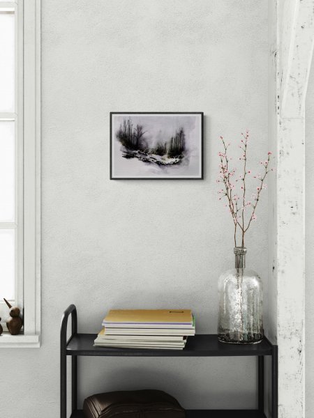 Immagine aggiuntiva 6: Postimpressionismo Paesaggio Pittura "A9", pittore Noumenona acquerello carta 