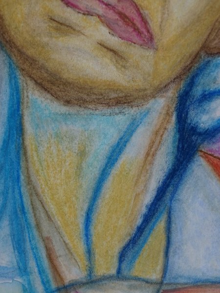 Immagine aggiuntiva 2: Moderno Ritratto Pittura "Vuoto", pittore Natalia Fernández TAO pastello carta 