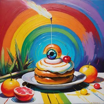 Цифровое искусство "Красочный дизайн пинбола в свете", цифровой художник MeaHau в Jose Art Gallery