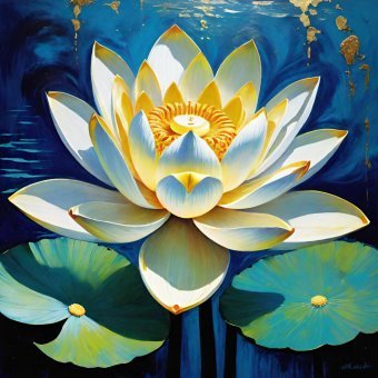 Цифрове мистецтво "Пелюстки світла: краса в розквіті", цифровий художник MeaHau в Jose Art Gallery