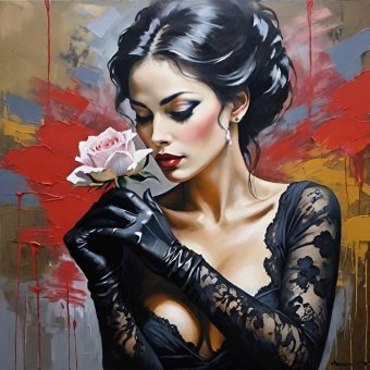 Цифрове мистецтво "Пелюстки Алюр", цифровий художник MeaHau в Jose Art Gallery