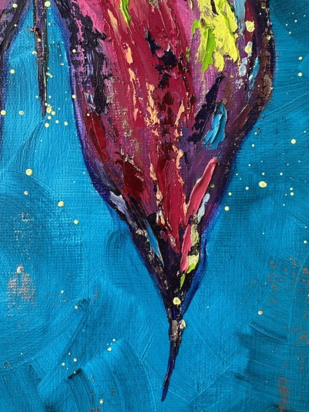 Дополнительное изображение 1: Импрессионизм Анимализм Живопись "Бабочка №3" живописец Людмила Рябкова масло холст 