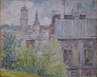 Lviv pluvieuse : ville historique