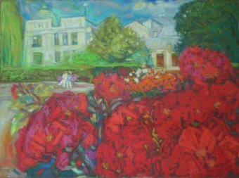 Gráfico "¡¡¡Bajo el cielo en paz!!!", ilustrador Valeriy Grenko pastel cartulina en Jose Art Gallery