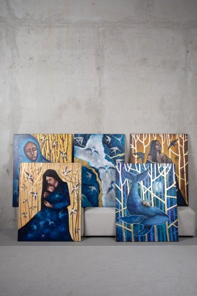 Imagen adicional 7: Arte conceptual Animalista Pintura "Confianza", pintor LillasArt óleo lienzo 