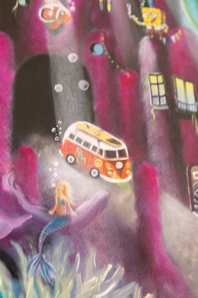Brainfetti Surreal Neon Party Adventure Painting by Debbie Vervoort
