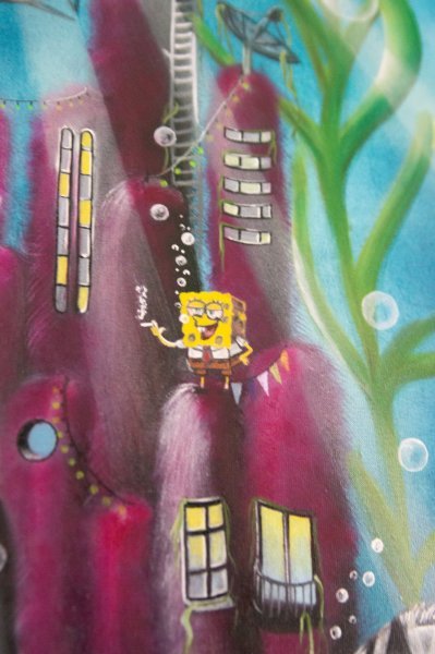 Brainfetti Surreal Neon Party Adventure Painting by Debbie Vervoort