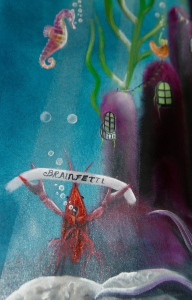 Brainfetti Surreal Neon Party Adventure Painting by Debbie Vervoort