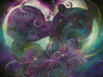 Цифровое искусство "Шепот в облачных изгибах", цифровой художник MeaHau в Jose Art Gallery