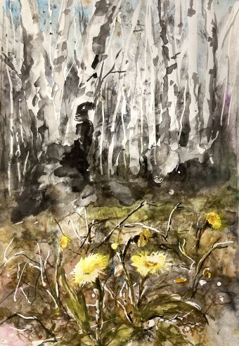 Живопись "Весна", живописец Вера Минина акварель бумага в Jose Art Gallery