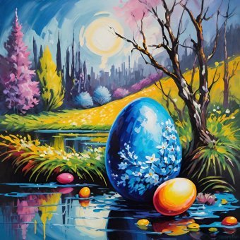Digital Art "Orb of Radiance" by digital artist MeaHau at Jose Art Gallery