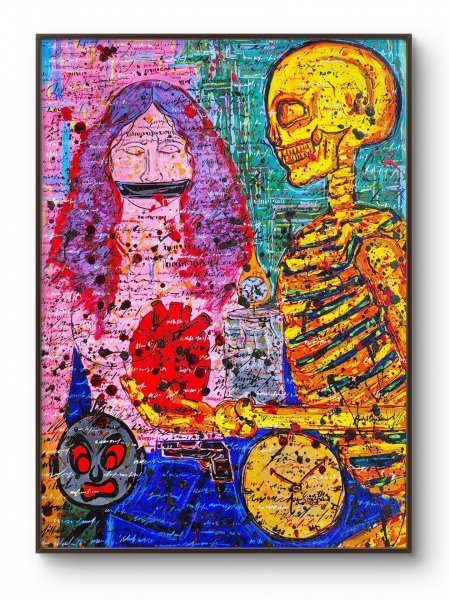 Immagine aggiuntiva 1: Arte moderna Genere Pittura "Il silenzio uccide. Emozioni e destino", pittore aditya singh thakur acrilico carta 