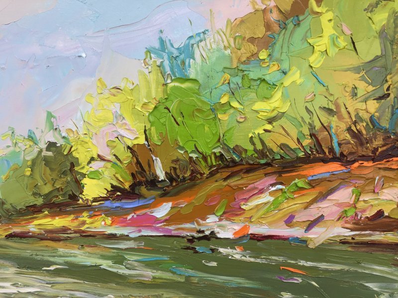 Spring current Painting by Bohdan Vynarchyk