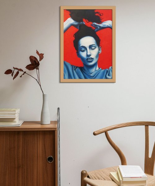 The Red and the Blue Painting by Emanuela De Petrillo