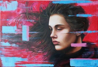 Painting "Meloncholy" by painter Emanuela De Petrillo oil canvas at Jose Art Gallery