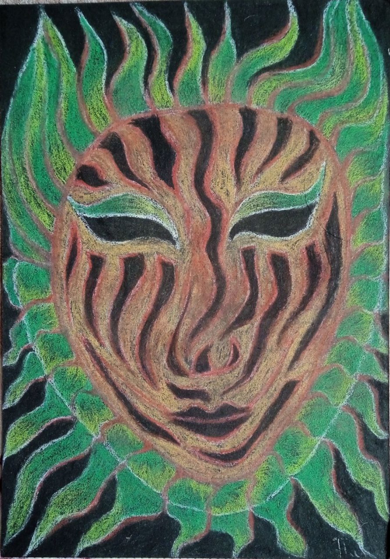 Mask: Symbol of Protection and Mystery Painting by Nana