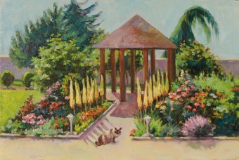 Pintura "Oásis de verão", pintor Oksana Potomkina óleo tela de pintura na Jose Art Gallery