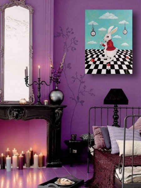 White Rabbit: Portal to Enchanted Realm Digital Art - Ekaterina Bespolova