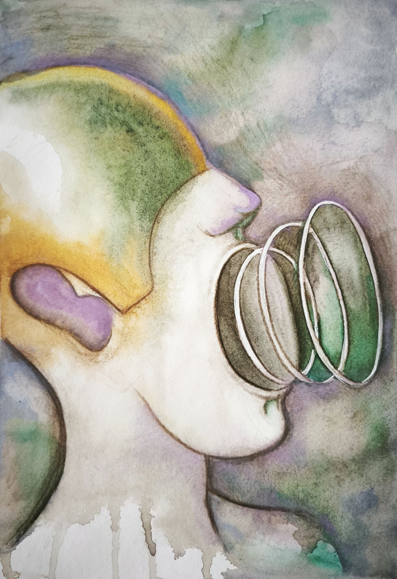 Echoes Made Solid Dibujo - Yana Dmitrieva - Jose Art Gallery