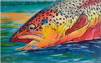 Painting "River Flame" by painter ArKo oil canvas at Jose Art Gallery