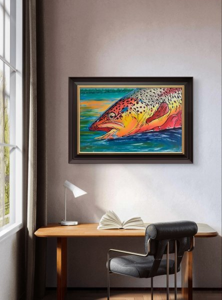 Imagen adicional 7: Arte pop Animalista Pintura "Llama del río", pintor ArKo óleo lienzo 