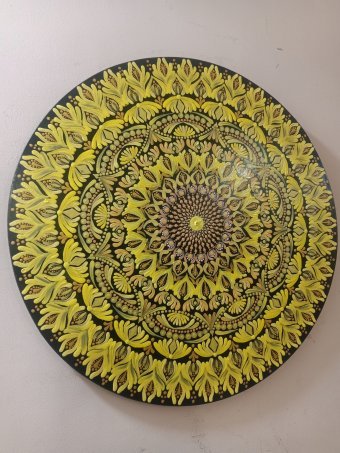 Malerei "MANDALA-KUNST", maler/-in Harsimran Kaur Acryl Holz in der Jose Art Gallery