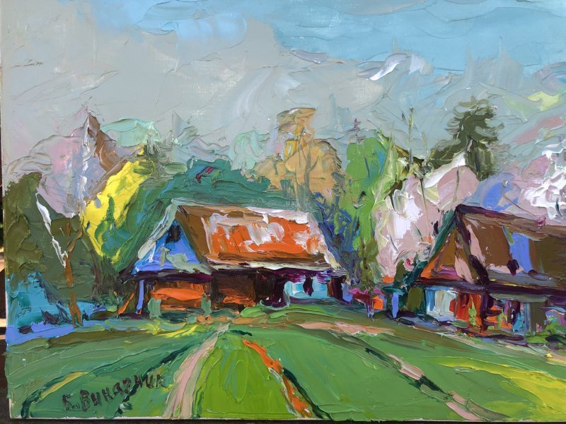 Spring and summer have met... Painting by Bohdan Vynarchyk
