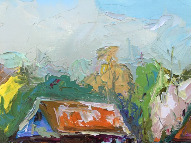 Spring and summer have met... Painting by Bohdan Vynarchyk