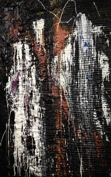 Additional view 4: Contemporary Art Interior Painting TWO by painter ALEX SAVART mixed method wood 