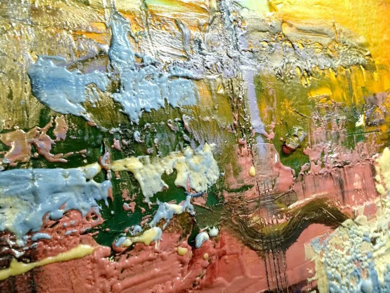 Additional view 1: Abstract Interior Painting BOGEMA by painter ALEX SAVART mixed method cardboard 