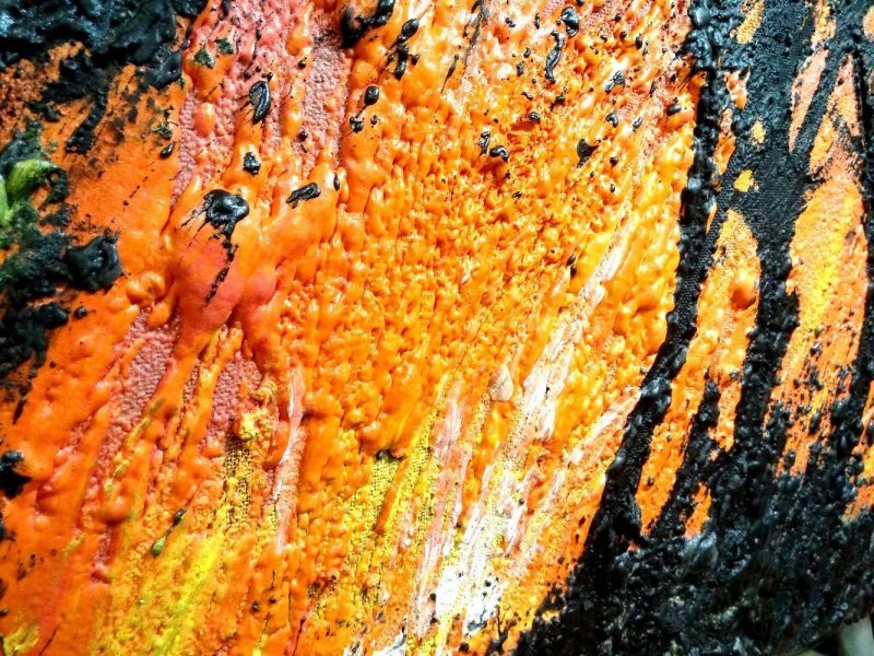 Additional view 3: Abstract Interior Painting SAVANNA by painter ALEX SAVART mixed method wood 